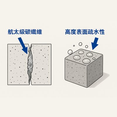 航太級碳纖維與高度表面疏水性